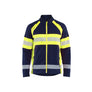 Microfleece Jacket - Navy blue/Hi-vis yellow - 4XL