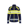 Women’s Microfleece Jacket - Navy blue/Hi-vis yellow - L