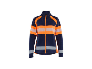 Women’s Microfleece Jacket - Navy blue/Orange - L