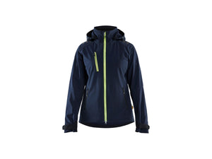 Women's Softshell jacket - Dark navy blue/Hi-vis yellow - L