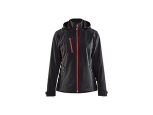 Women's Softshell jacket - Black/Red - L