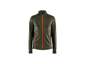 STRIKER Fleece jacket - Forest Green/Rust - 4XL