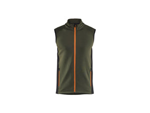 STRIKER Fleece Vest - Forest Green/Rust - 4XL