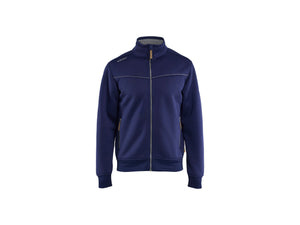 Sherpa-Lined Sweatshirt Full-Zip - Navy blue - 4XL