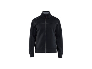 Sherpa-Lined Sweatshirt Full-Zip - Black - 4XL