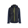 Hybrid Jacket - Dark navy blue/Hi-vis yellow - 4XL