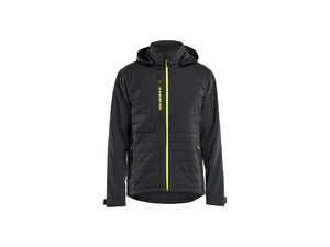 Hybrid Jacket - Black/Hi-vis yellow - 4XL