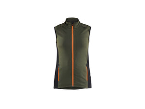 STRIKER Women’s Fleece Vest - Forest Green/Rust - L