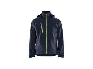 Softshell jacket - Dark navy blue/Hi-vis yellow - 4XL