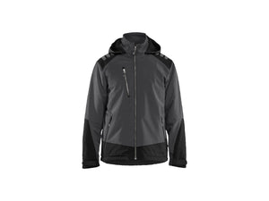 Lightweight Lined Winter Jacket Softshell - Dark grey/black - 4XL