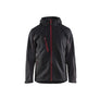 Softshell jacket with hood - Black/Red - 4XL