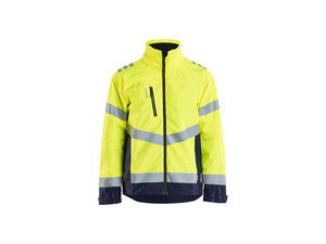 Hi-vis Shell Jacket - Hi-vis yellow/navy blue - 4XL