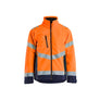 Hi-vis Shell Jacket - Orange/Navy blue - 4XL