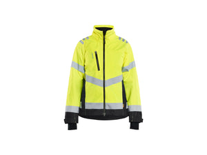 Women's Hi-Vis Shell Jacket - Hi-vis yellow/Black - L