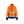 Women's Hi-Vis Shell Jacket - Orange/Navy blue - L