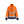 Women’s Lightweight Lined Winter Jacket Hi-Vis - Orange/Navy blue - L