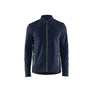Microfleece Jacket - Dark navy blue/Hi-vis yellow - 4XL