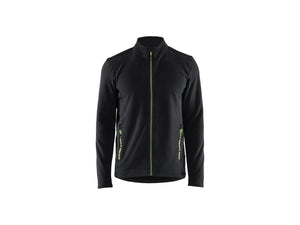 Microfleece Jacket - Black/Hi-vis yellow - 4XL