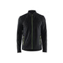 Microfleece Jacket - Black/Hi-vis yellow - 4XL