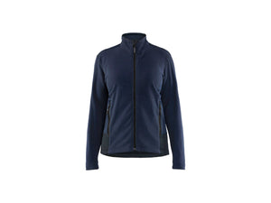 Women's Microfleece Jacket - Dark navy/Black - L