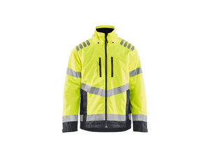 Hi-Vis Lightweight lined Winter Jacket - Hi-vis yellow/Mid grey - 4XL