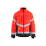 Hi-Vis Lightweight lined Winter Jacket - Red hi-vis/black - 4XL