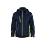 Shell jacket - Dark navy blue/Hi-vis yellow - 4XL