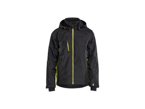Shell jacket - Black/Hi-vis yellow - 4XL