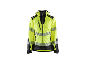 Women's Hi-Vis Softshell jacket - Hi-vis yellow/Black - L