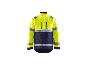 Hi-Vis Winter Jacket - Hi-vis yellow/navy blue - 4XL