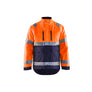Hi-Vis Winter Jacket - Orange/Navy blue - 4XL