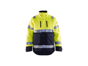 Hi-Vis Winter Jacket - Hi-vis yellow/navy blue - L