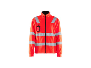 Hi-Vis Fleece Jacket - Red hi-vis - 4XL