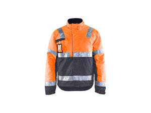 Hi-Vis winter jacket - Hi-Vis Orange/Mid grey - 4XL