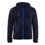Furry Pile Jacket - Navy blue/Cornflower blue - L
