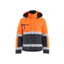 Hi-Vis Winter jacket - Hi-Vis Orange/Mid grey - 4XL