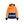 Women's Hi-Vis Winter Jacket - Orange/Navy blue - L