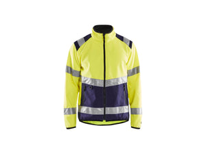Hi-Vis Softshell jacket - Hi-vis yellow/navy blue - 4XL