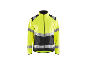 Hi-Vis Softshell jacket - Hi-vis yellow/Black - 4XL