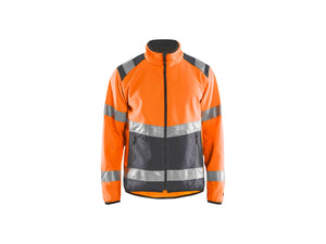Hi-Vis Softshell jacket - Hi-Vis Orange/Mid grey - 4XL