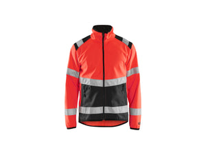 Hi-Vis Softshell jacket - Red hi-vis/black - 4XL