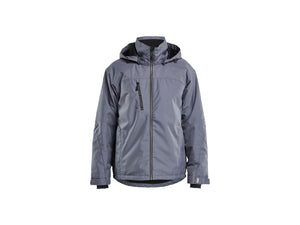 Lightweight lined Winter Jacket - Mid grey/Black - 4XL