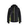 Lightweight lined Winter Jacket - Black/Hi-vis yellow - 4XL