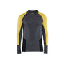 Socks and Boxers top WARM 100% merino - Mid grey/Yellow - 4XL