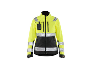 Women's Hi-Vis Softshell jacket - Hi-vis yellow/Black - L
