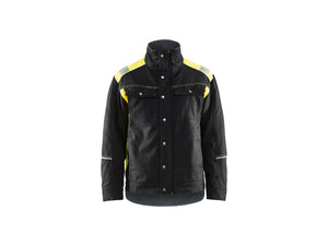 Winter jacket - Black/Hi-vis yellow - 4XL