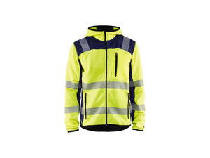 Knitted Hi-Vis jacket - Hi-vis yellow/navy blue - 4XL
