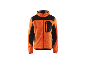 Knitted jacket - Orange/Black - 4XL