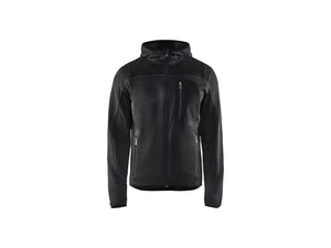 Knitted jacket - Dark grey/Black - 4XL