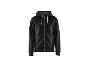 Hoodie with pile lining - Black - 4XL